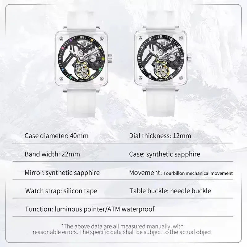 PINDU P6569 Automatic Tourbillon Movement wrist shot lifestyle view