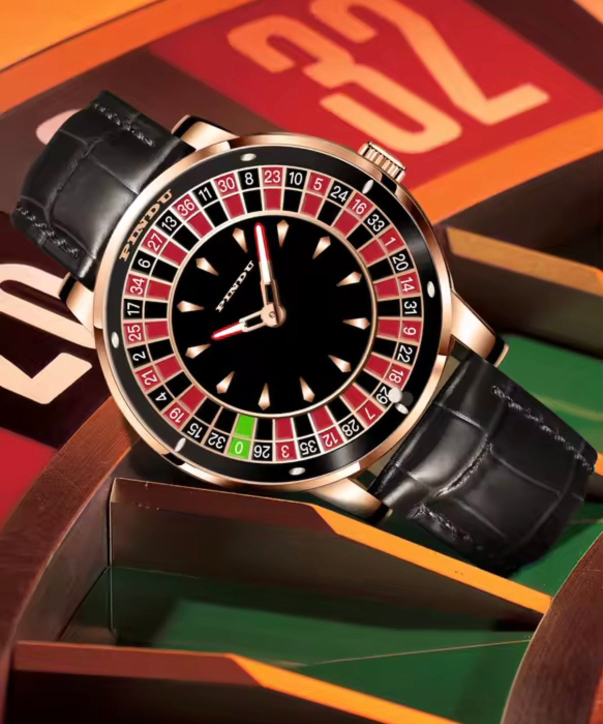 PINDU Casino & Roulette Watches – Las Vegas Inspired Automatic