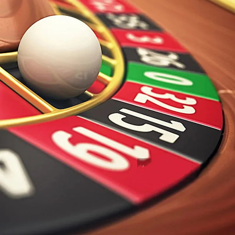 PINDU P6663 roulette wheel watch themed casino roulette ball detail shot