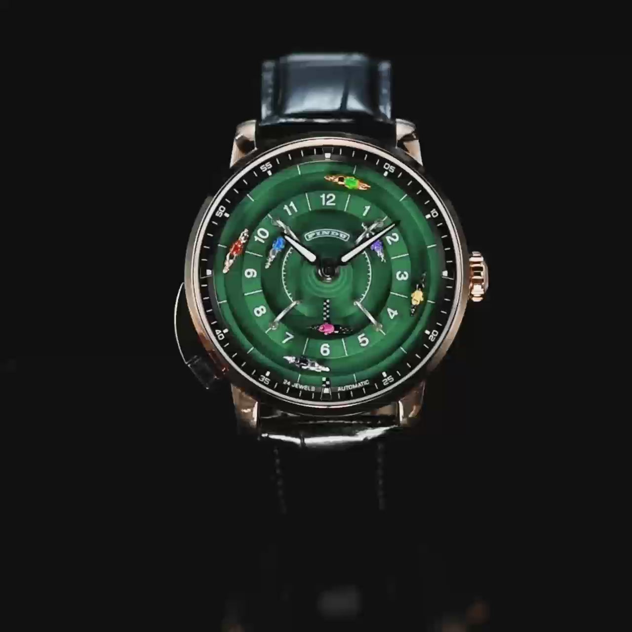 PINDU P6652 Horse Racing Series Automatic Men's Watch – NH35 Movement