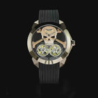 PINDU P6666 Double Flying Wheel Ghost Head Dial Automatic Men's Watch